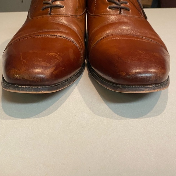 FLORSHEIM Corbetta Cognac Cap Toe Oxfords Leather Mens Sz 12 D - Picture 11 of 16